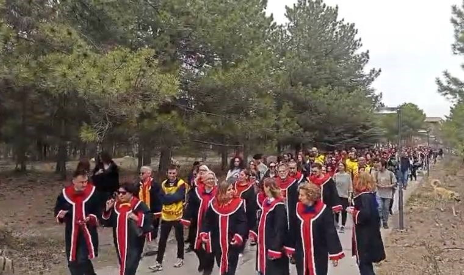 ODTÜ’de akademisyenlerden Eğitim Sen yürüyüşü!