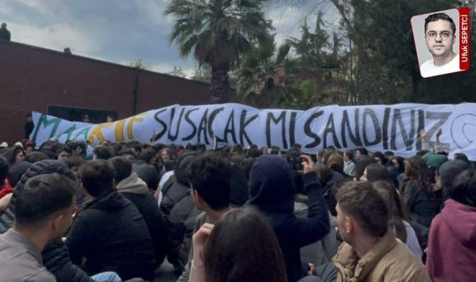 Öğrenciler okul bahçesinde eyleme başladı… Eğitim-İş’ten MEB’e açık çağrı!