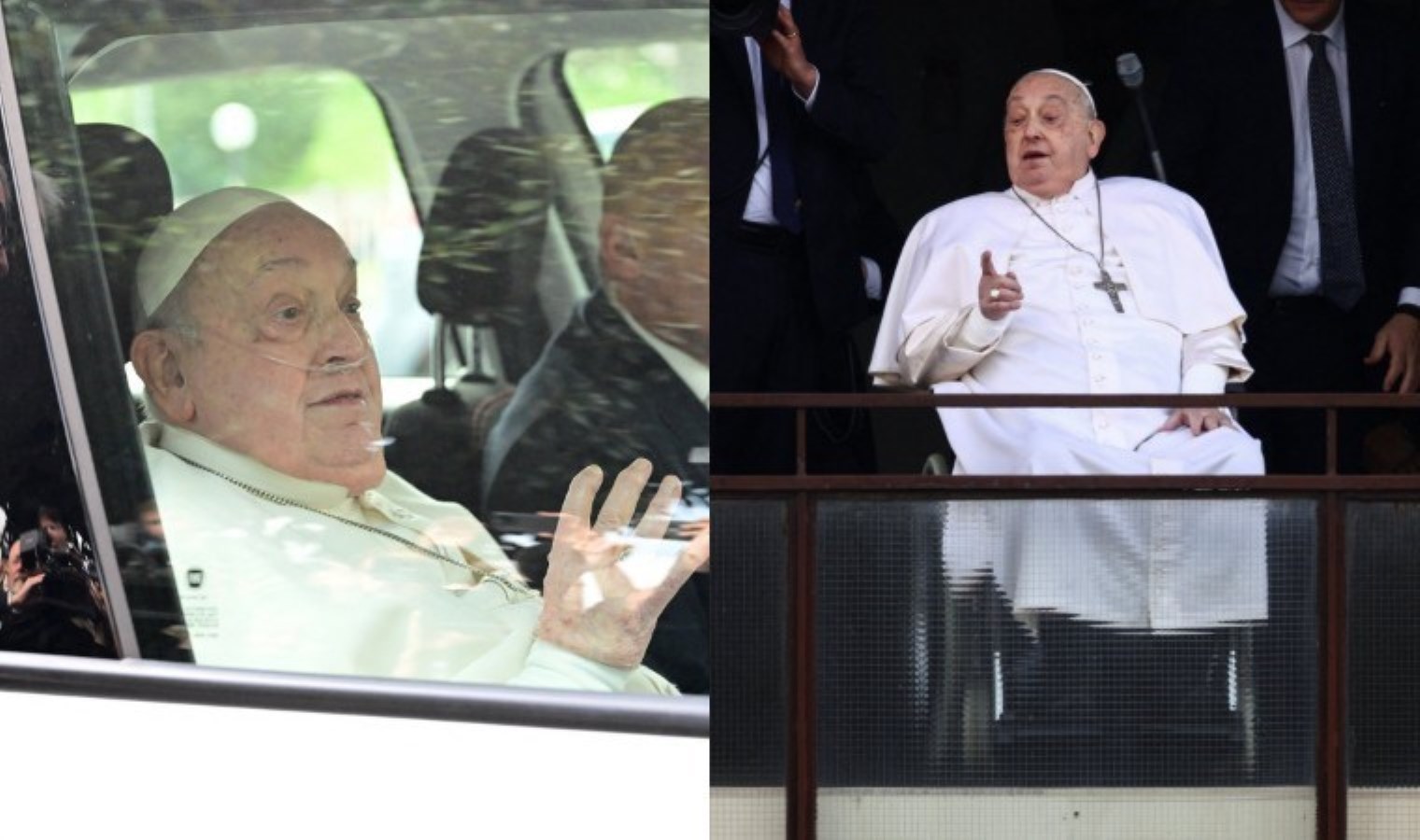 Papa taburcu edildi: Haftalar sonra ilk kez ortaya çıktı