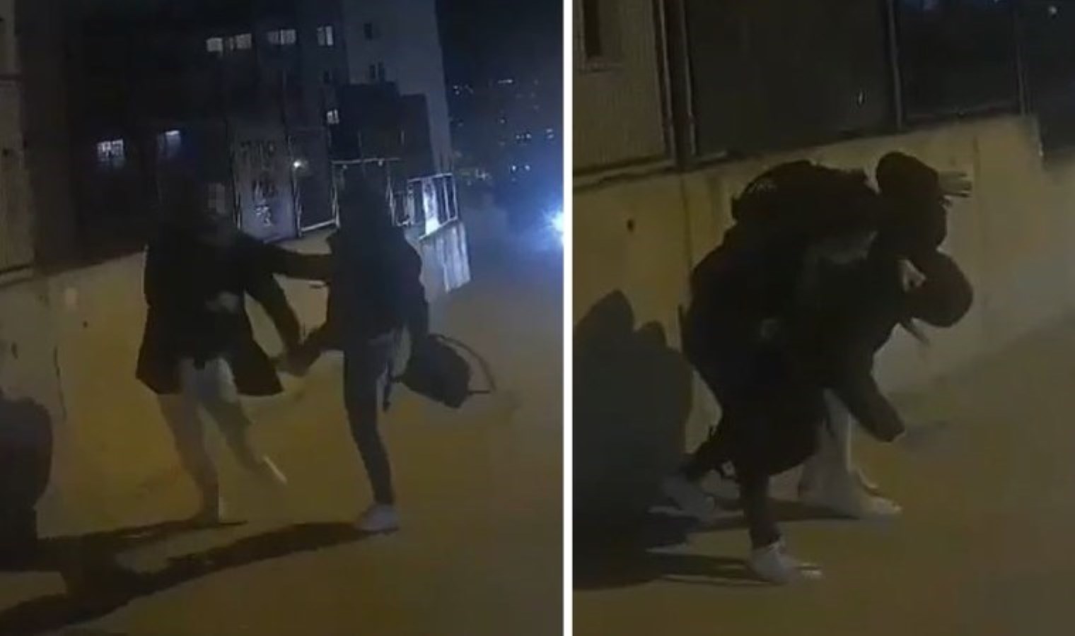 Saçını tuttu, çantasıyla vurdu… Bir kadın, erkek arkadaşını sokak ortasında darbetti!