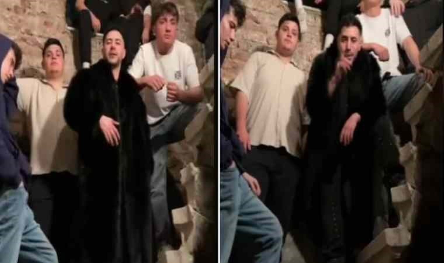 Sarıyer’de klip çekerken eski topçu karakolunu yaktılar