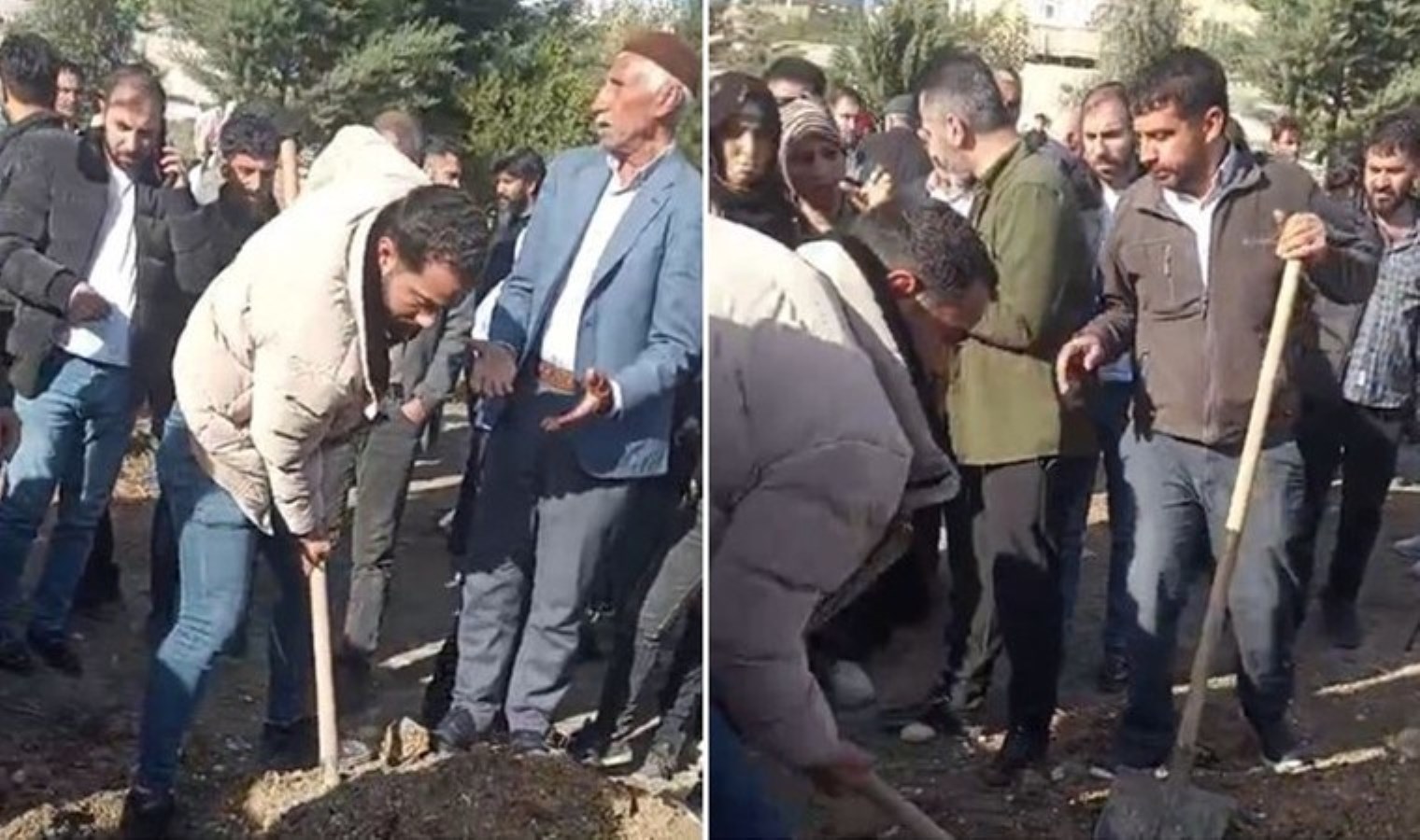 Ses geldiği iddiası: Dün gömülen kişinin mezarı açıldı