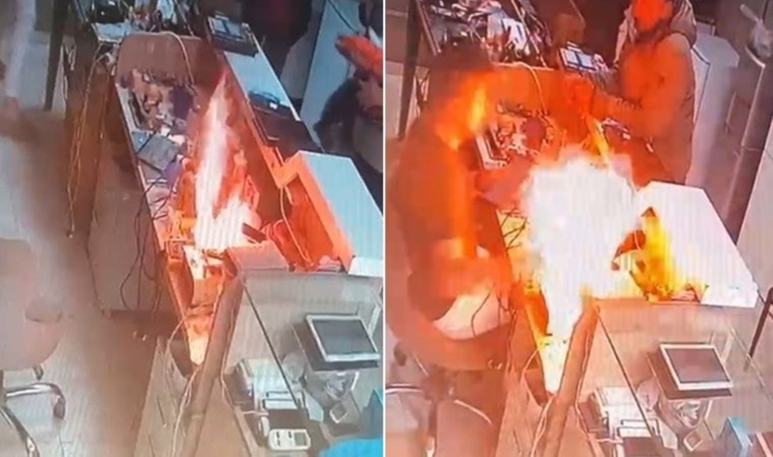 Telefon bataryası bomba gibi patladı!