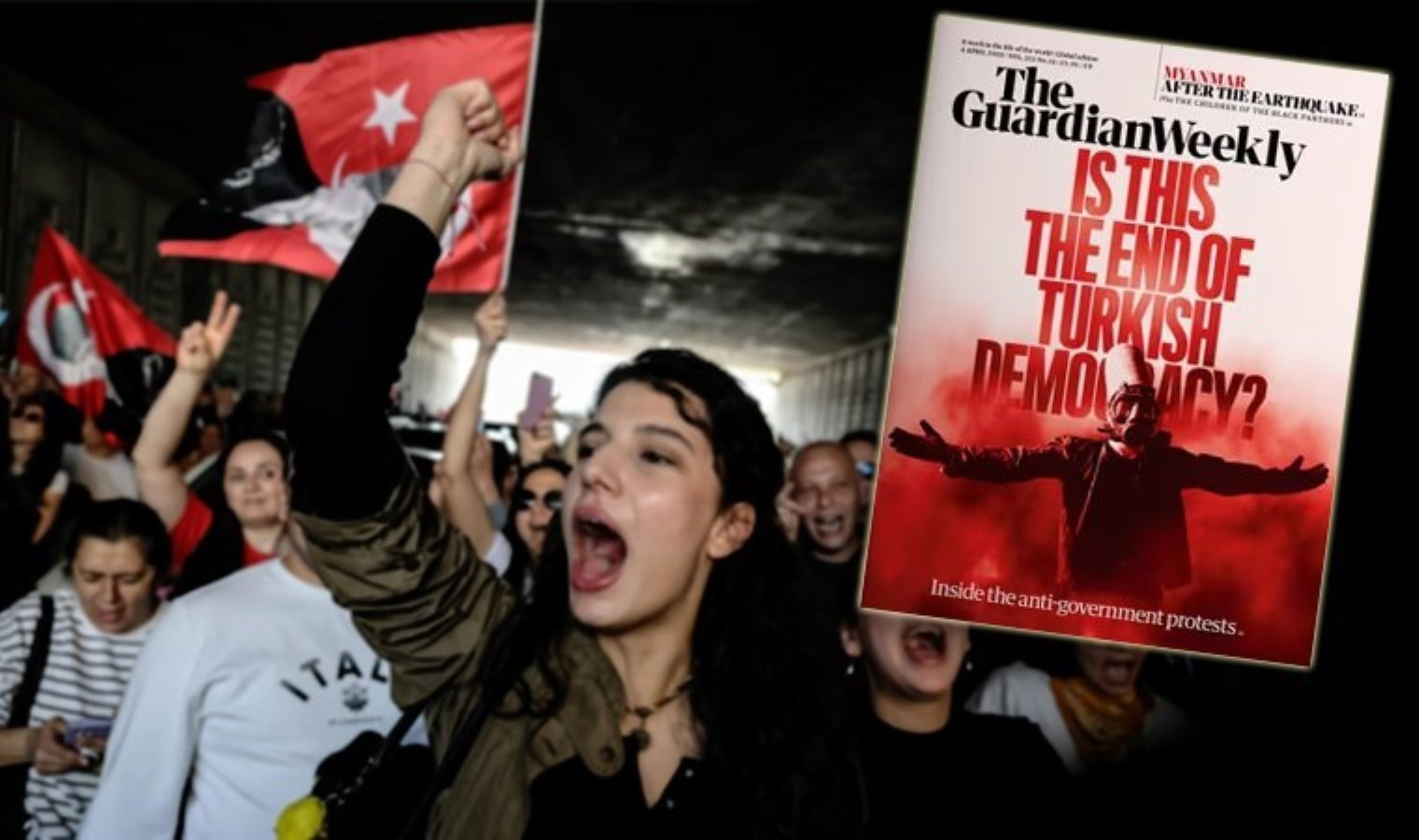 The Guardian, Türkiye çapındaki protestoları kapağına taşıdı