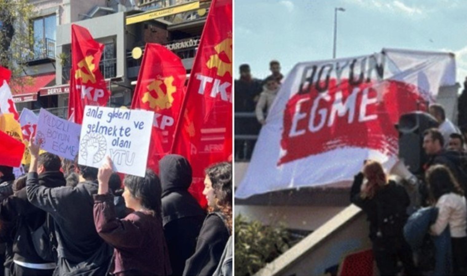 TKG’den Galata’da eylem: YÖK’e ‘hanedanlık’ diploması verdiler