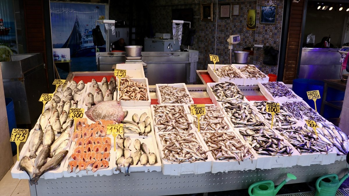 Trabzon&#8217;da mezgit ve istavritin kilosu 100 lira