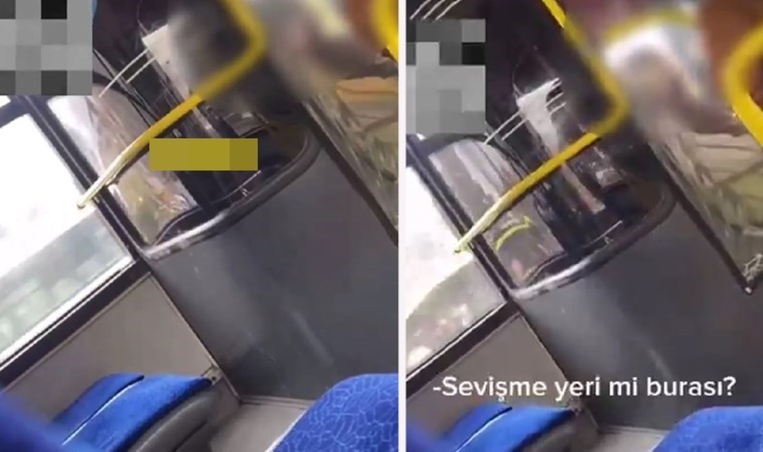 Yer: Kayseri… Otobüs şoförü olan eşini yanağından öpen kadına bir yolcu tepki gösterdi: ‘Sevişme yeri mi burası?’