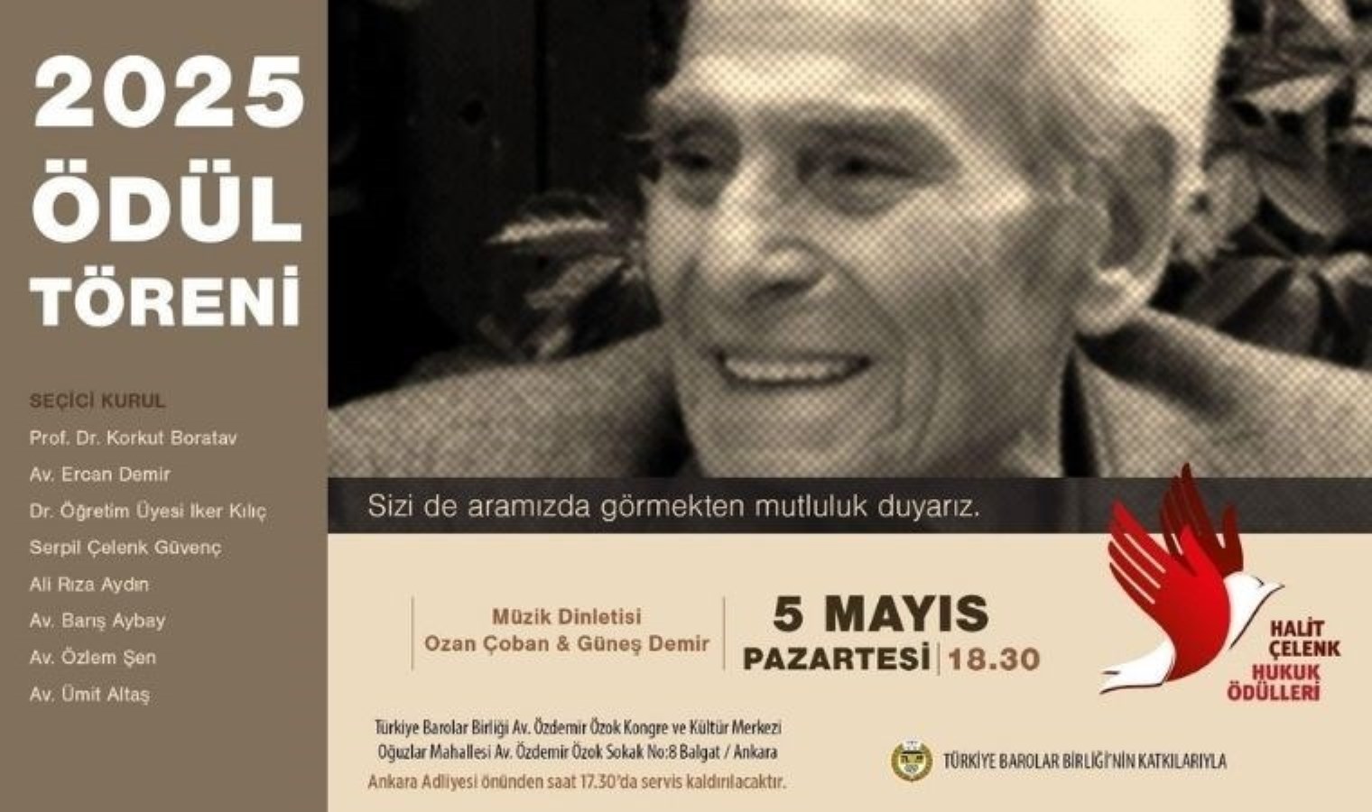 2025 Halit Çelenk Hukuk Ödülleri sahiplerini buluyor