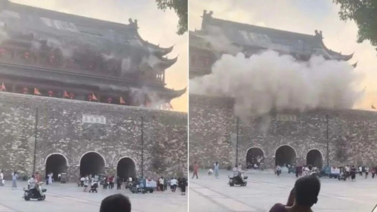 650 yıllık kulede facia kıl payı atlatıldı