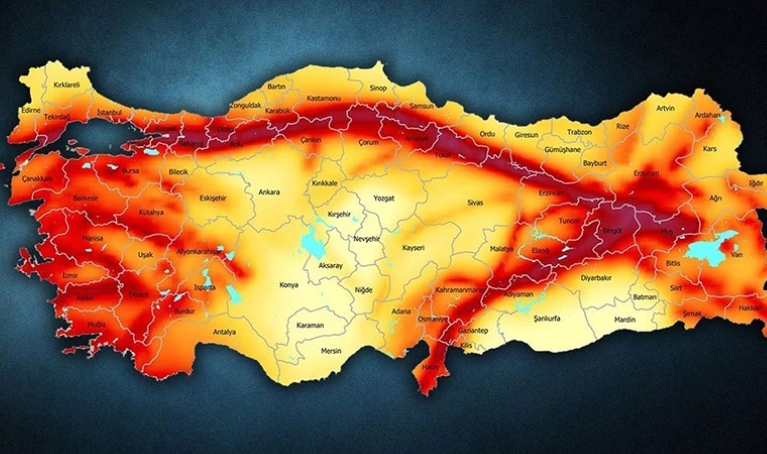 AFAD’dan ‘Türkiye Deprem Tehlike Haritası’ açıklaması: Hangi renk, hangi anlama geliyor?