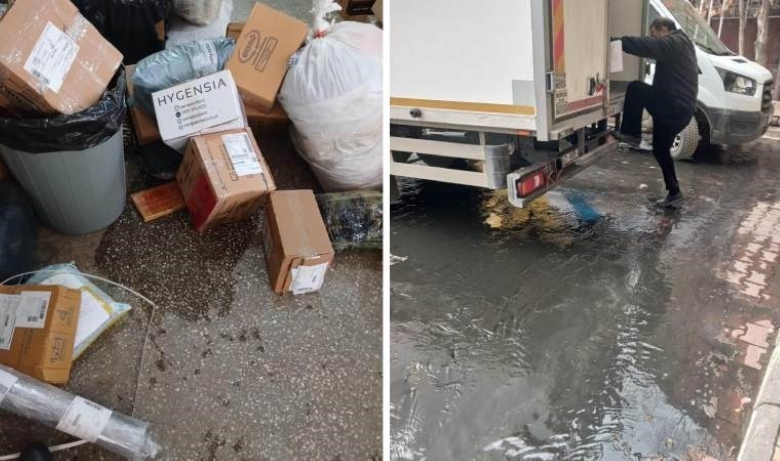 Ağrı PTT Kargo şubesinde su baskını: Önlem alınmadı, gönderiler zarar gördü