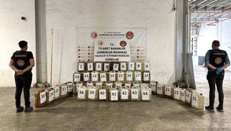 Ağrı’da 764 kilo likit metamfetamin ele geçirildi