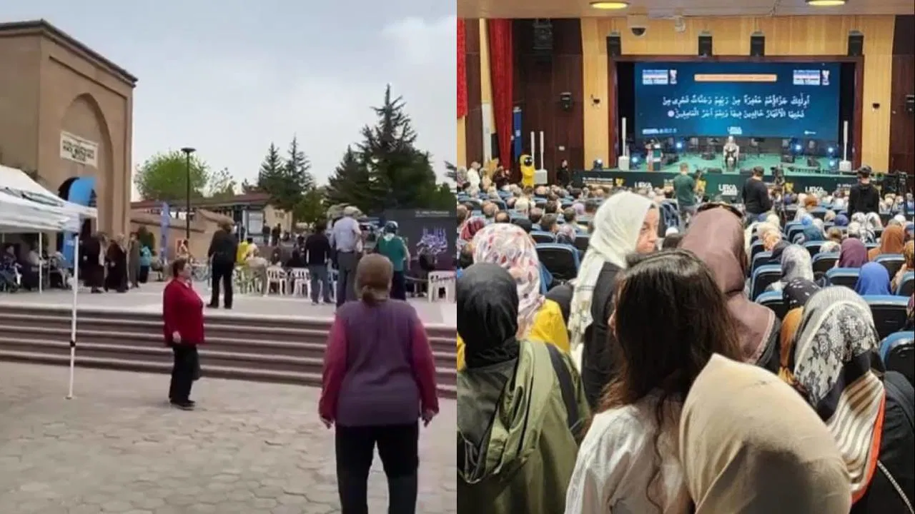 Alevilerin inanç merkezi önünde çevik kuvvet desteğiyle tarikat etkinliği!