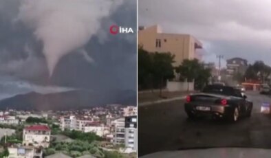 Antalya’da hortum paniği: Evlerin çatıları uçtu, seralar yerle bir oldu!