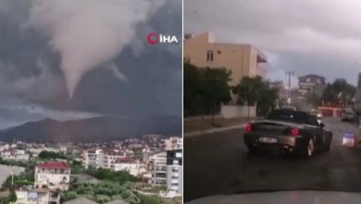 Antalya’da hortum paniği: Evlerin çatıları uçtu, seralar yerle bir oldu!