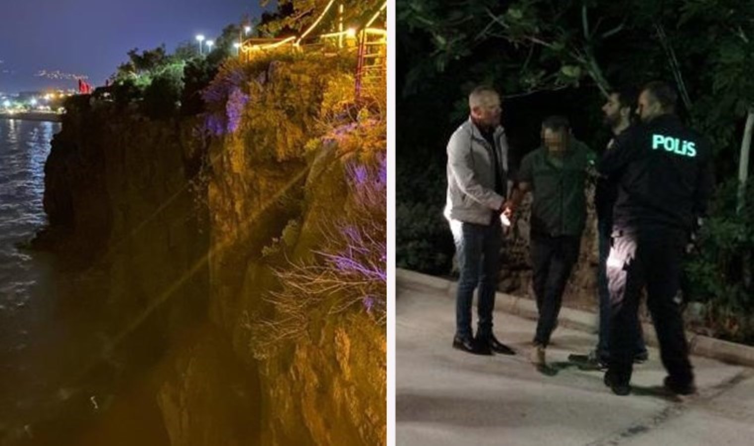 Antalya’da panik anları… Sevgilisiyle tartışıp 25 metrelik falezlere çıktı: ‘Benim suçum seni sevmek mi?’