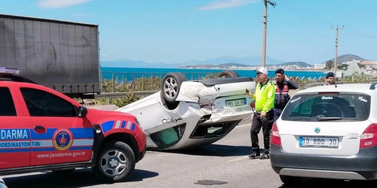 Balıkesir’de zincirleme kaza: 4 yaralı