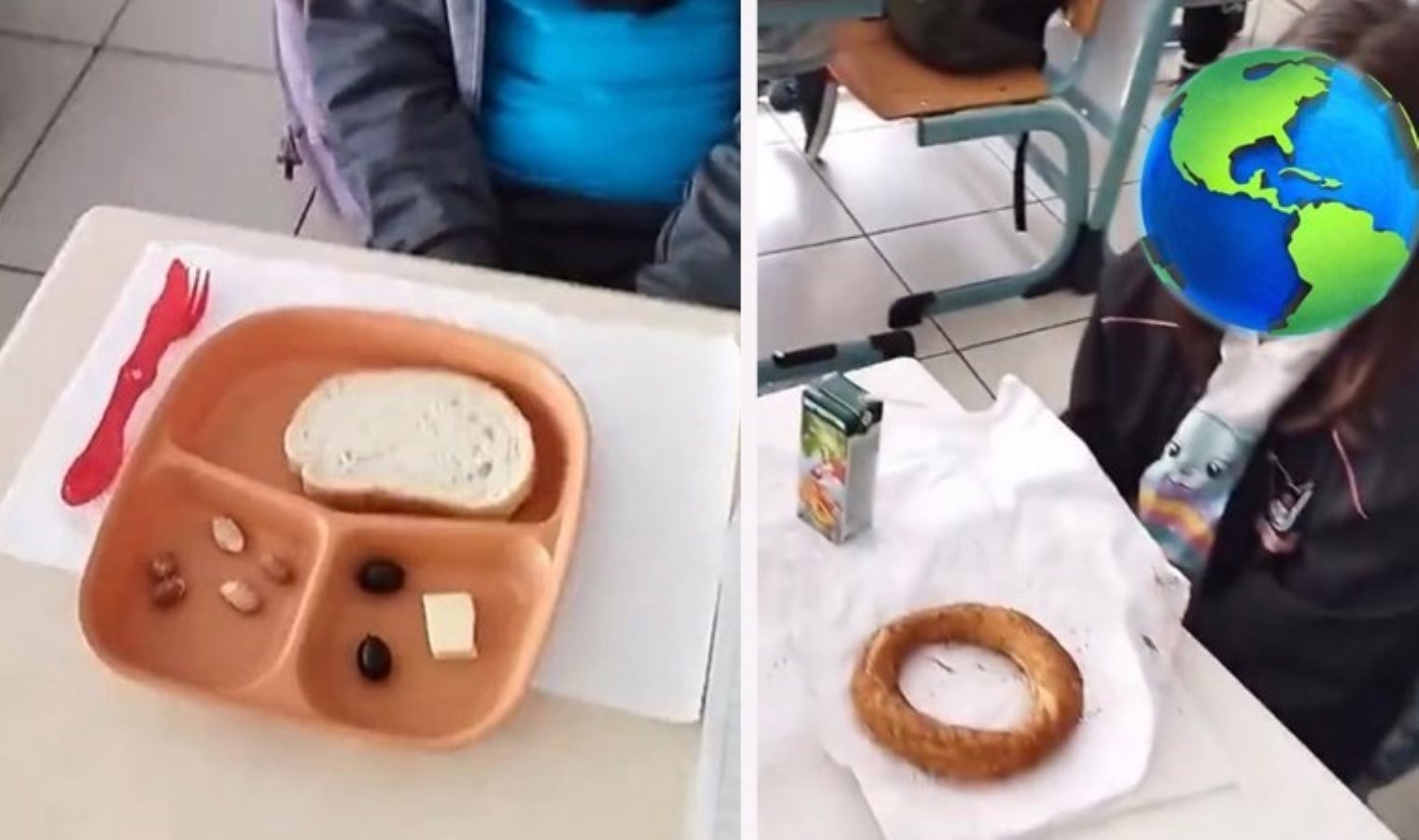 Bir AKP Türkiye’si manzarası… İktidardakiler bu görüntüleri izlesin! Öğrencilerin ‘beslenme tabakları’ sosyal medyada gündem oldu