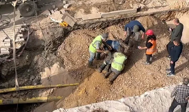 Bursa’da altyapı çalışmasında göçük: 1 işçi ağır yaralı