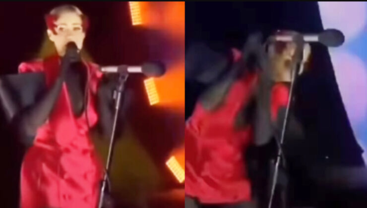 Derya Uluğ’a Şanlıurfa konserinde su şişesi fırlatıldı