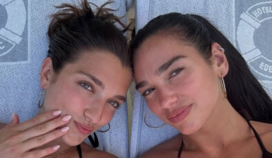 Dua Lipa’nın bir küçüğünü görenin nutku tutuldu! İşte Rina Lipa ve pozları…