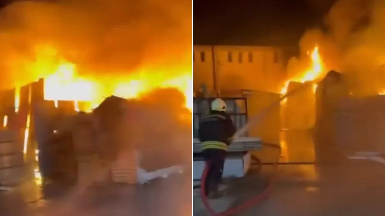 Eskişehir’de geri dönüşüm tesisinde yangın!