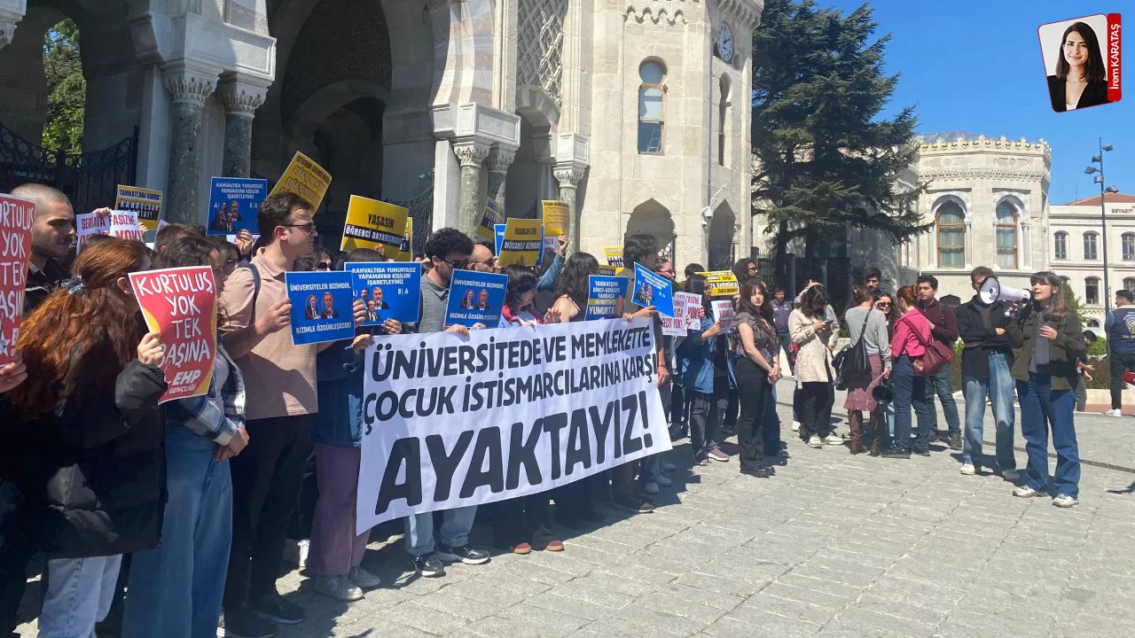 Gözaltına alınan Boğaziçililere İstanbul Üniversitesi öğrencilerinden destek