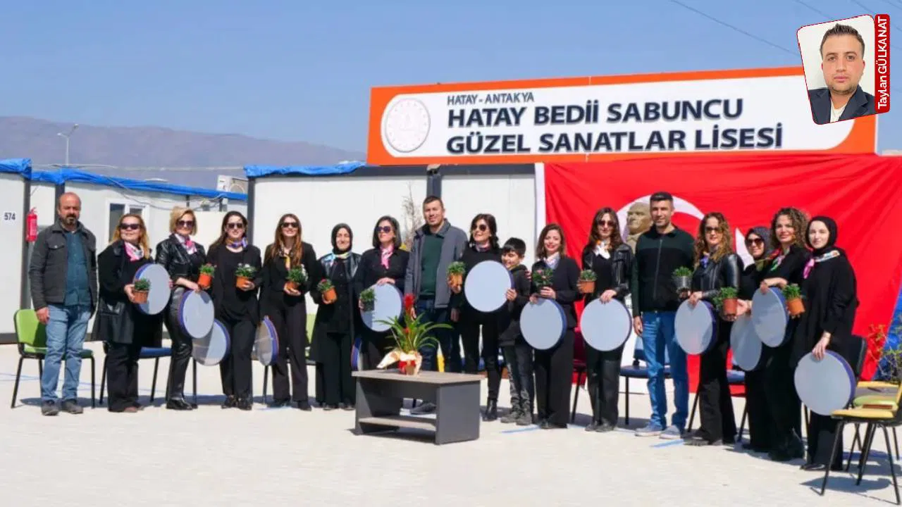 Hatay’da depremin etkileri sürüyor: Konteyner içinde sanat eğitimi