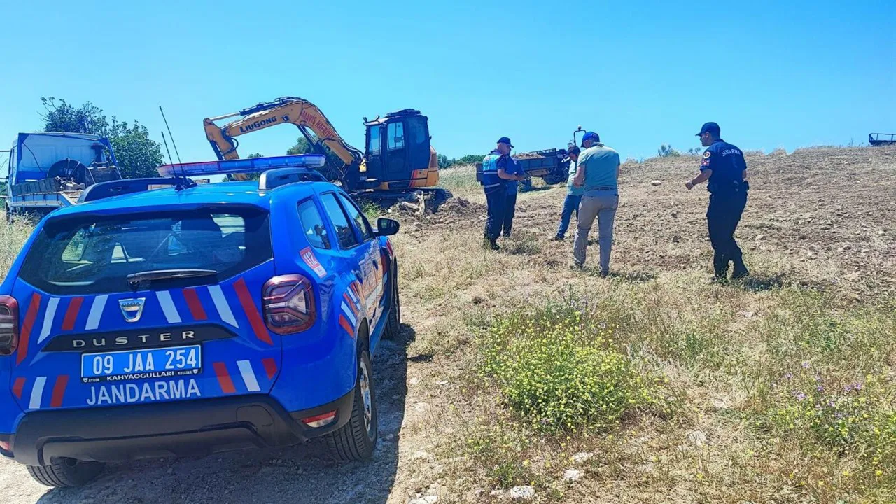 Hazine arazisinde kaçak kazıya suçüstü: 4 kişi gözaltına alındı