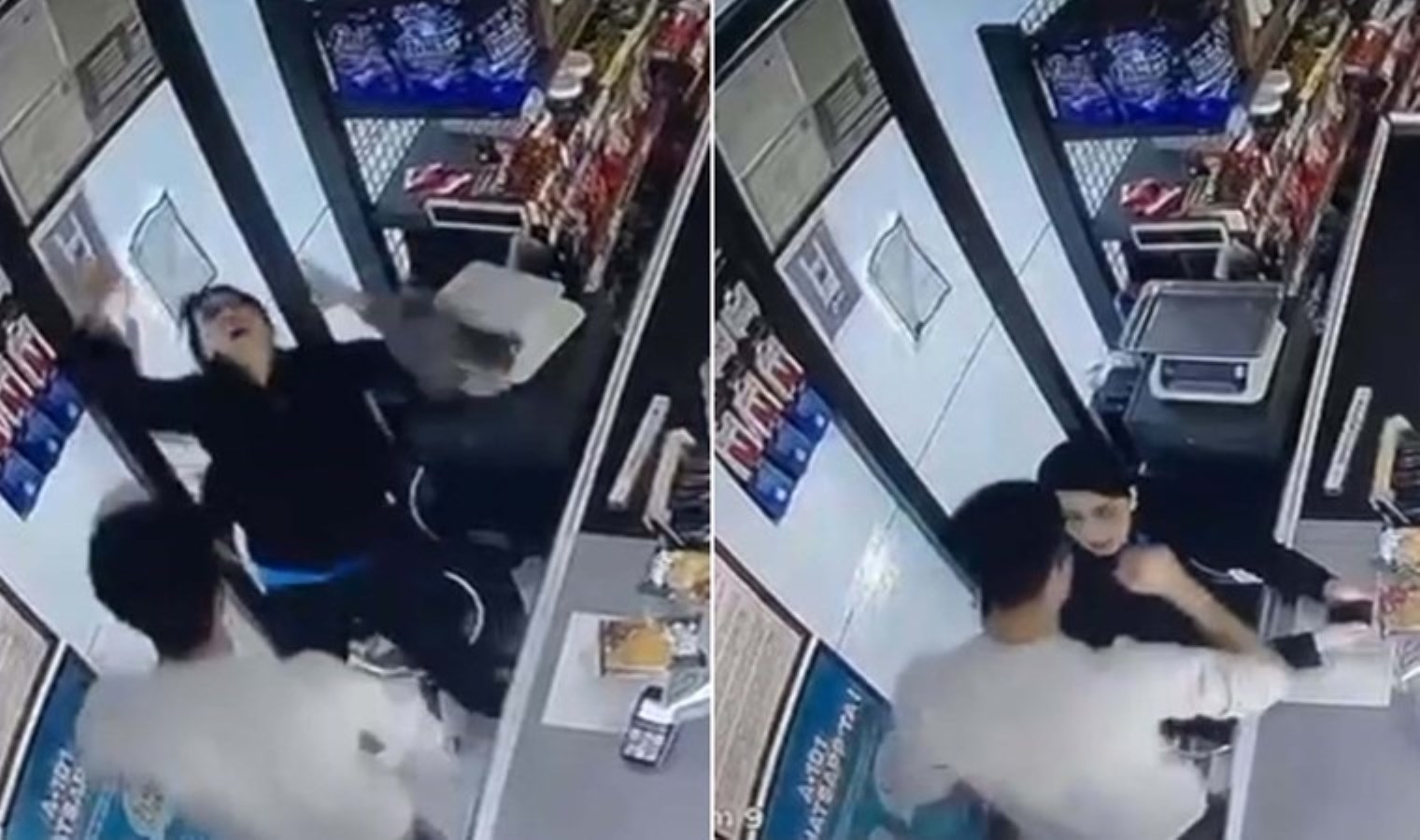 Kadın, çalıştığı markette mesai arkadaşı tarafından darbedildi!