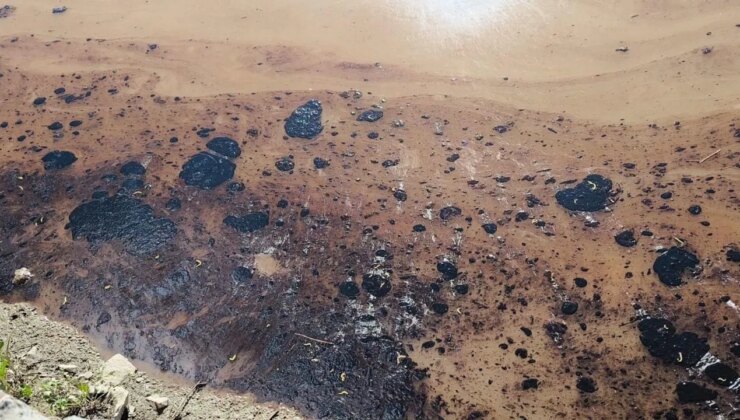 Kars Çayı’na akaryakıt karıştı