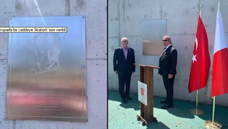 Malta’daki bir caddeye Gazi Mustafa Kemal Atatürk’ün adı verildi