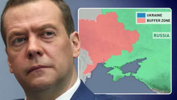 Medvedev: Askeri yardım devam ederse, tüm Ukrayna tampon bölge olur