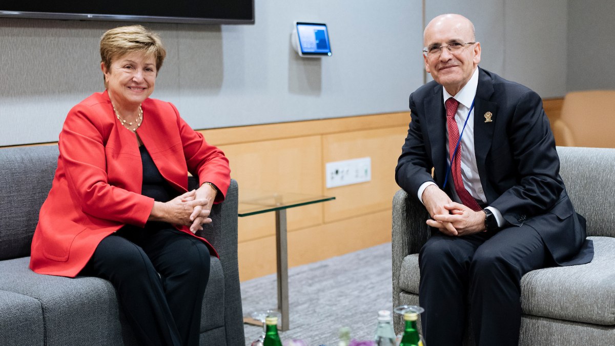 Mehmet Şimşek, IMF Başkanı Kristalina Georgieva ile görüştü