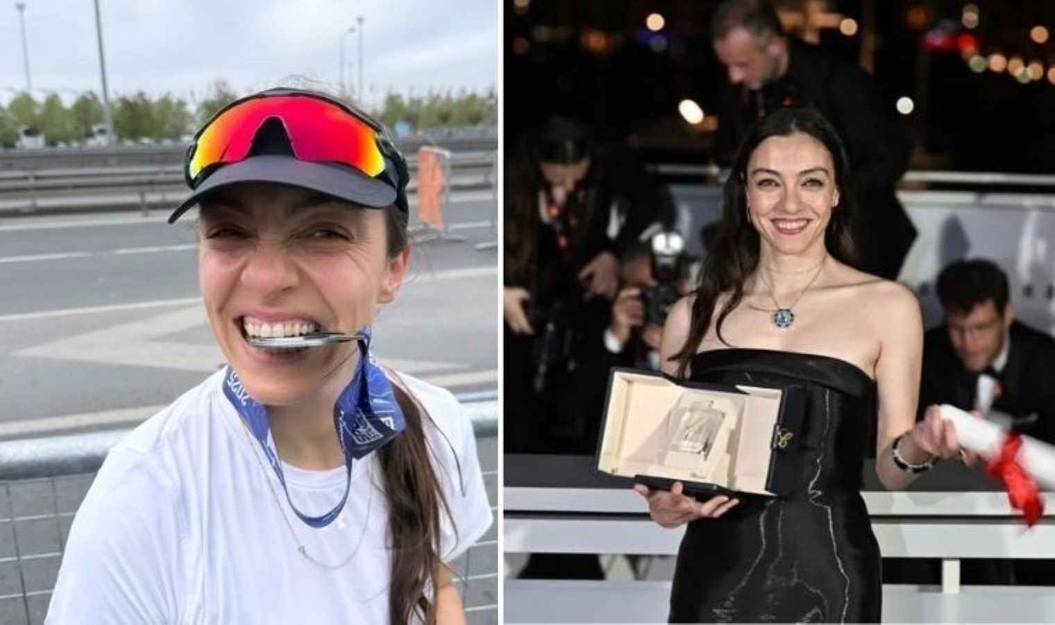 Merve Dizdar’ın İstanbul Yarı Maratonu’nda madalya sevinci