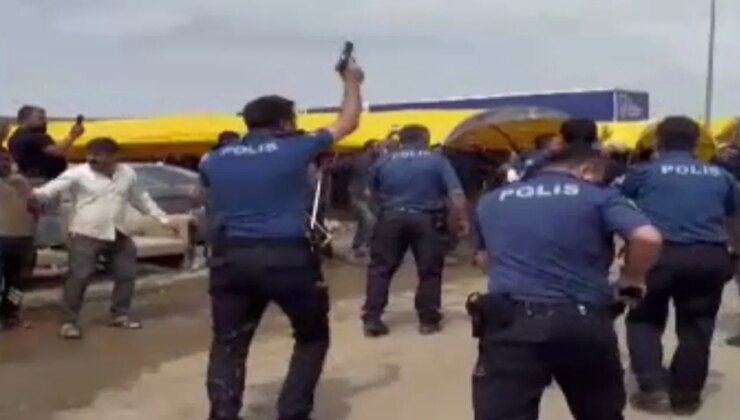 O anlar kamerada: Ankara’da kurban pazarı karıştı, polis havaya uyarı ateşi açarak müdahale etti