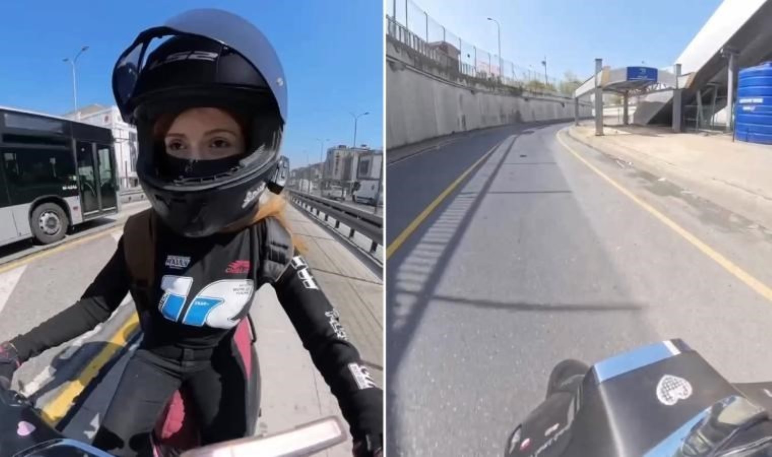 O anları anlattı: Motosikletiyle metrobüs yoluna girdi!