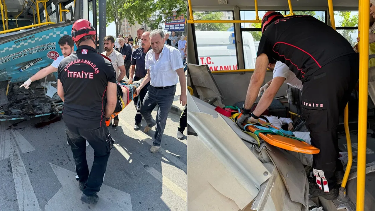 Otomobil, halk otobüsüne çarptı: 1 ölü, çok sayıda yaralı!