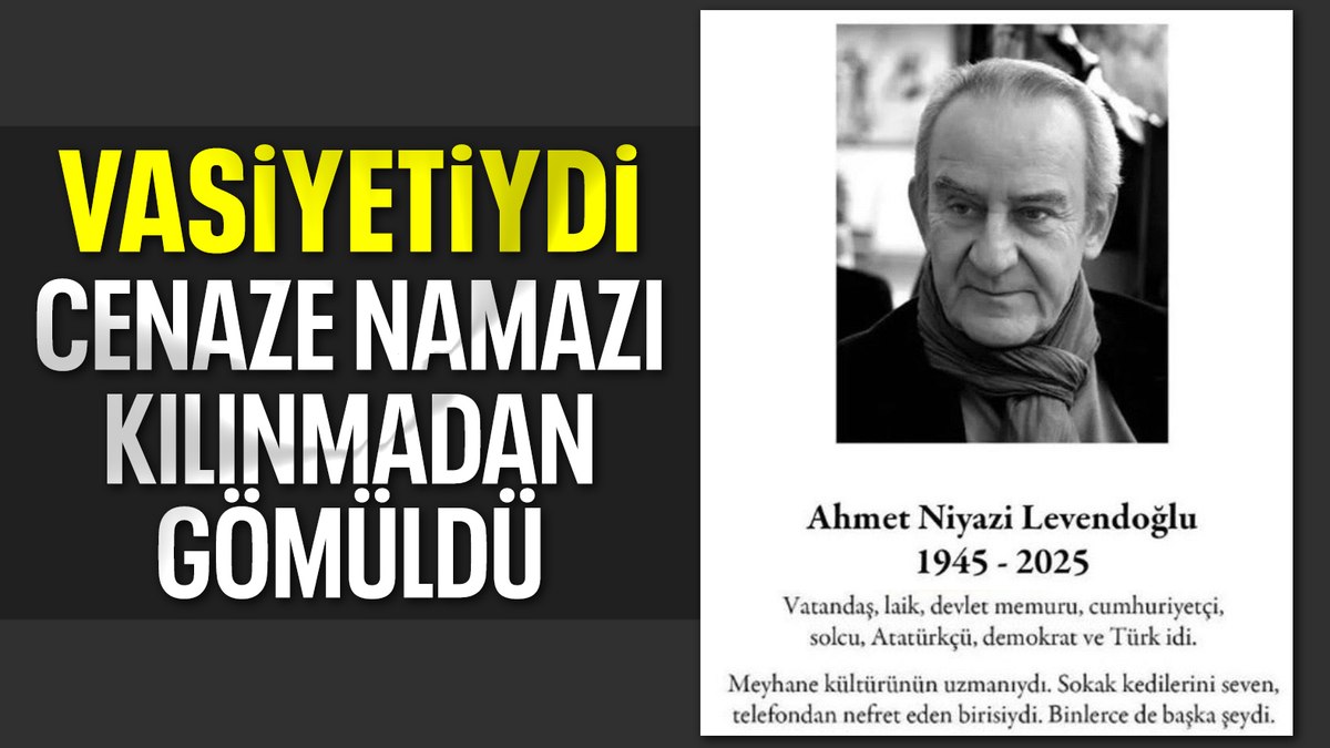 Oyuncu Ahmet Levendoğlu son yolculuğuna uğurlandı