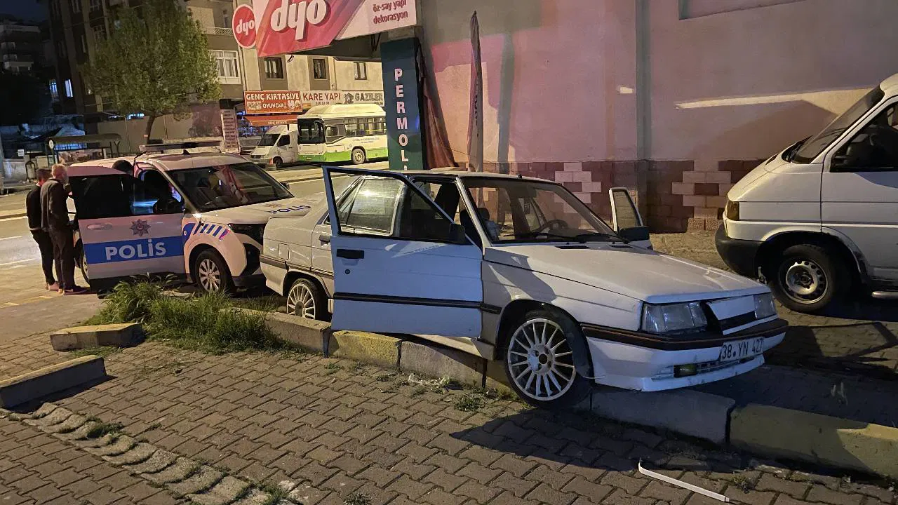 Polisin ‘dur’ ihtarına uymadı, kaza yapınca yakalandı!