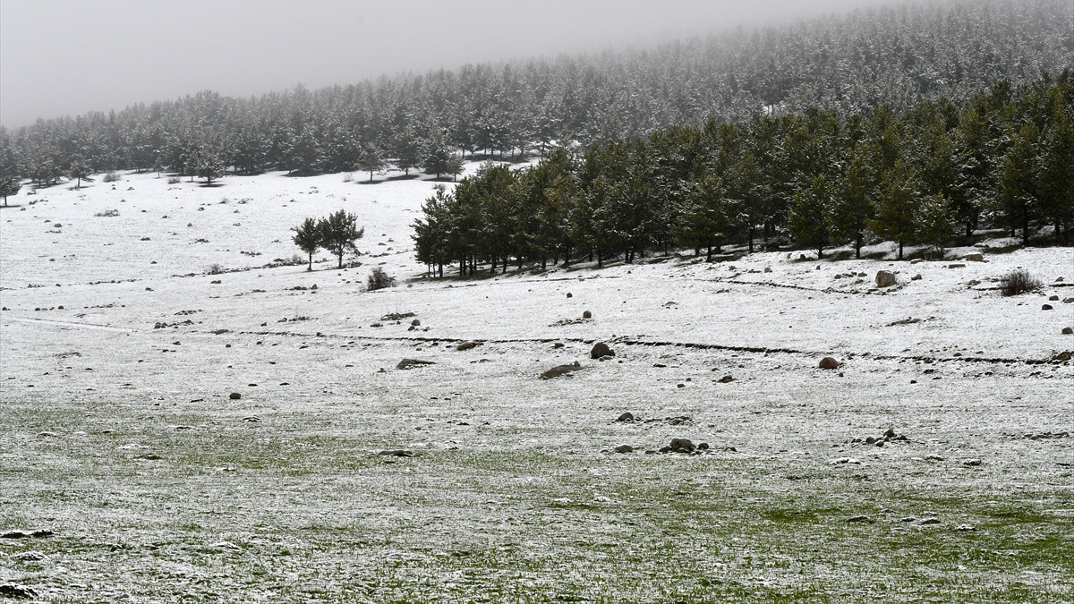 Sarıkamış’ın zirvelerine kış dokunuşu