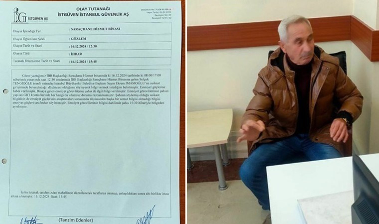 Selçuk Tengioğlu’nun İBB görüntüleri ve tutanak ortaya çıktı: ‘GBT kontrollerinde olumsuzluğa rastlanmamıştır’