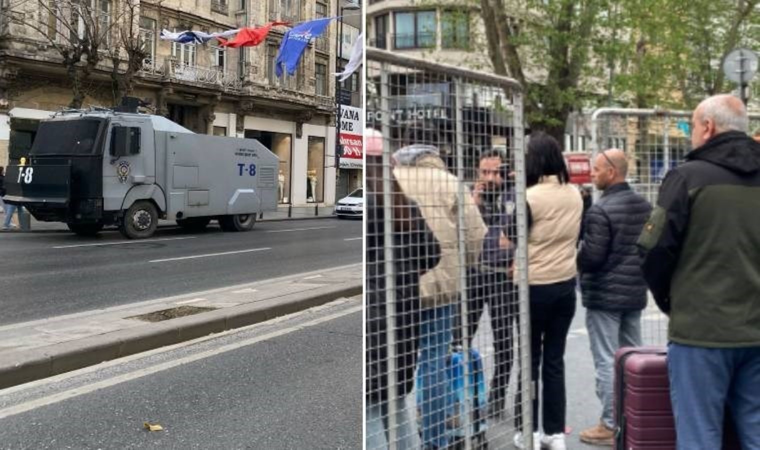 Taksim’e çıkan yollar trafiğe kapatıldı; işlerine gidenler yürüdü