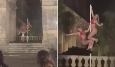 Tarihi sarayda direk dansı yapan kadınlara hapis cezası