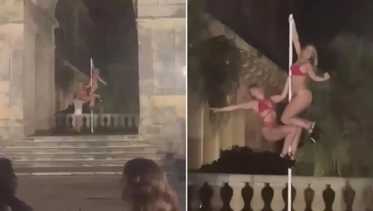 Tarihi sarayda direk dansı yapan kadınlara hapis cezası