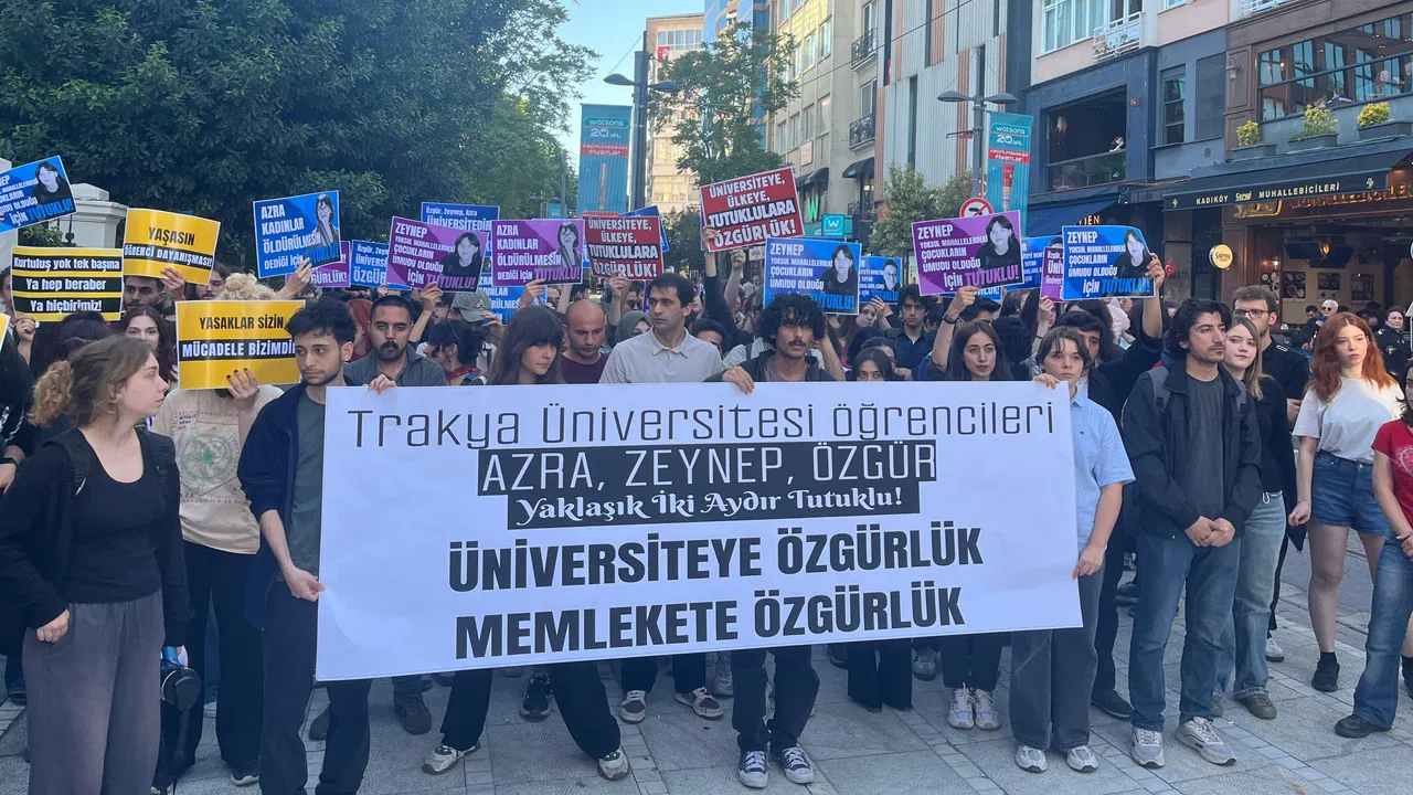 Üniversiteliler Edirne’deki tutuklular için eylemdeydi: ‘Erdoğan’ın düzenini de yıkacağız’