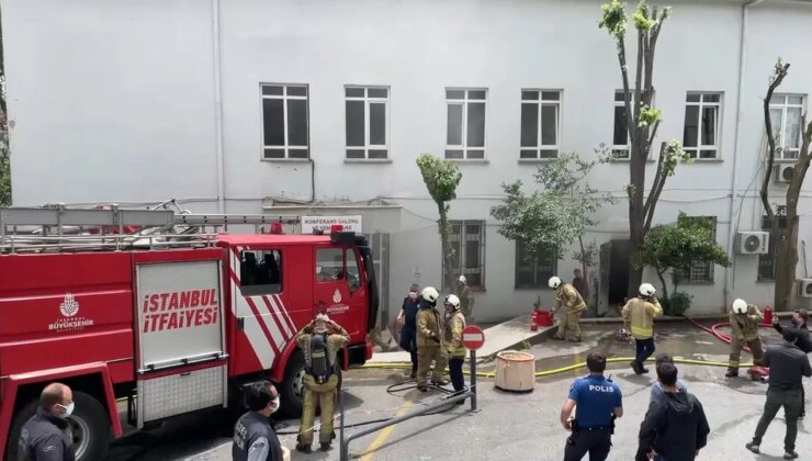 Üsküdar Devlet Hastanesi’nin ecza deposunda yangın