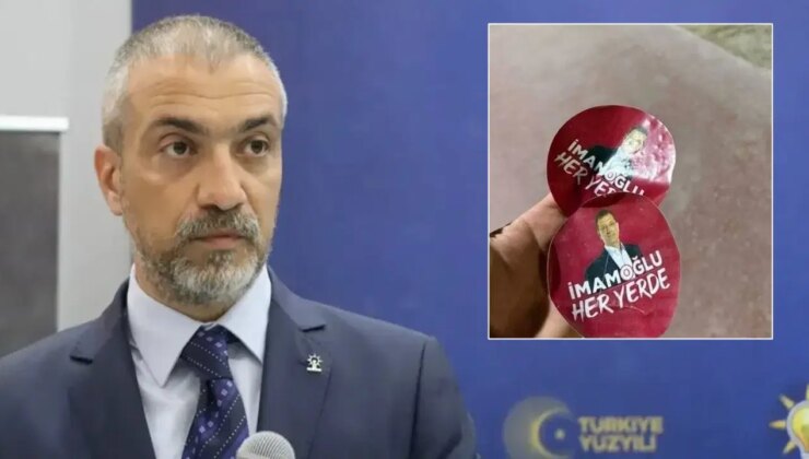 AKP ilçe başkanı ‘İmamoğlu’ stickerlerı üzerine tehdit etti, CHP Gençlik Kolları rest çekti