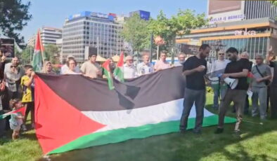 Ankara’da ‘Madleen’ eylemi: İnsanlığını kaybetmemiş herkesi sokaklara, meydanlara bekliyoruz