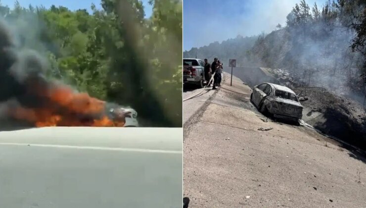 Araç kaza yaptı: Baba yanarak can verdi, anne ile oğlu yaralandı!